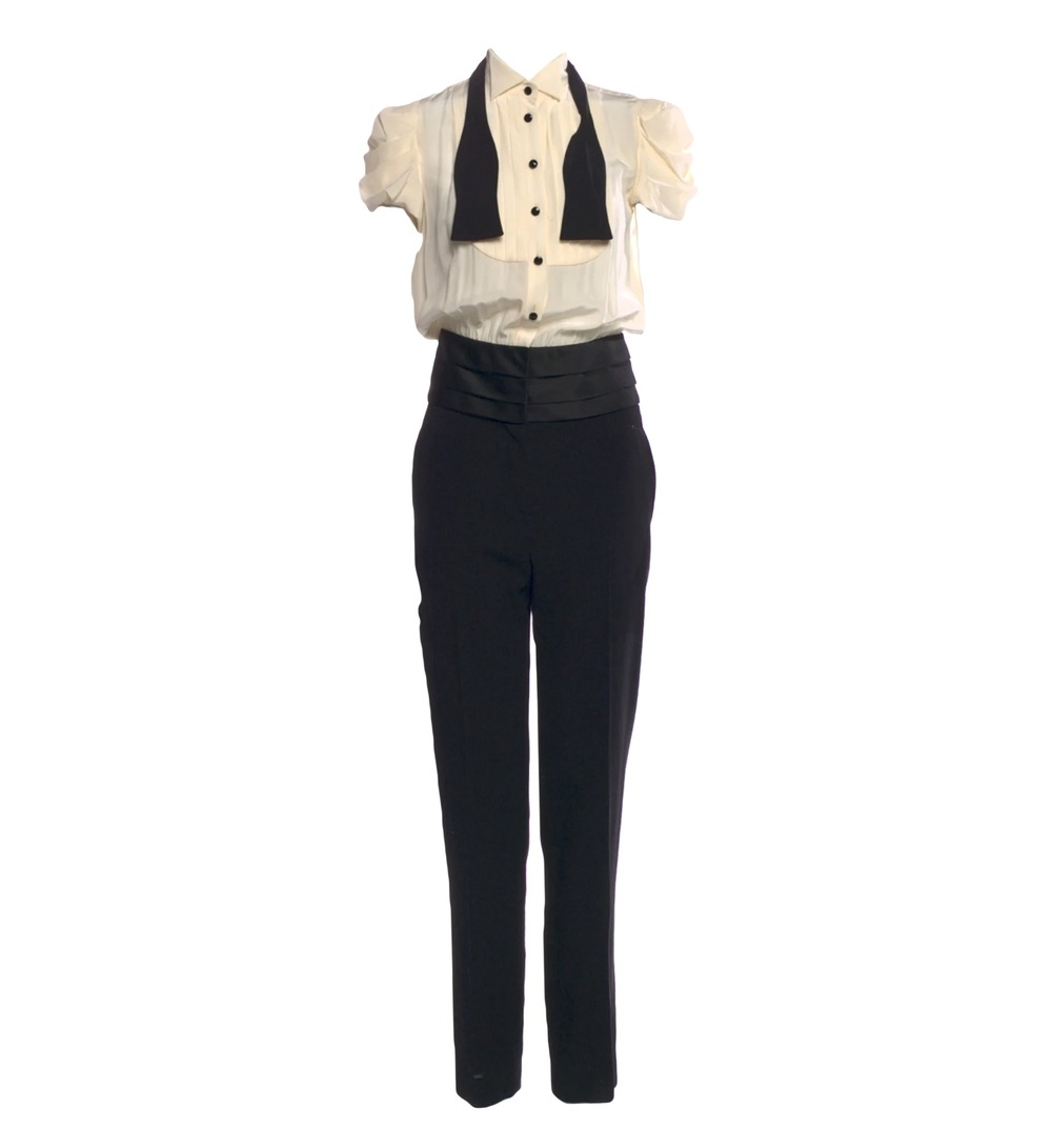 Moschino Cheap & Chic Tuxedo Jumpsuit